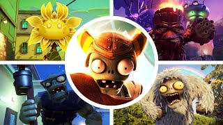 Plants vs Zombies Garden Warfare 2  All Bosses Plants  Zombies Campaigns [upl. by Adnicul660]