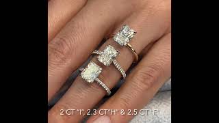 Radiant Cut Ring Comparison 2 to 25 carats [upl. by Crowell980]