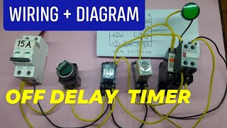 OFF DELAY CONTROL CIRCUIT  timer magnetic contactor  h3y relay  Philippines  Local Electrician [upl. by Charlie]