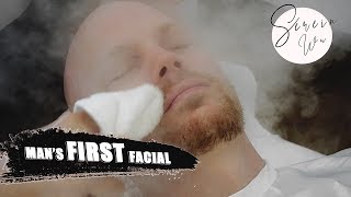 MAN GETS HIS FIRST FACIAL TREATMENT w EXTRACTIONS [upl. by Janot966]