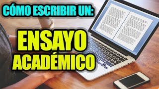 CÓMO HACER UN ENSAYO [upl. by Enelear]