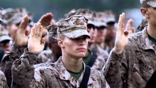 Marines Recite the Oath of Enlistment [upl. by Okeim]