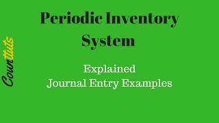 Inventory Journal Entries Example  Periodic Inventory System [upl. by Simonette]