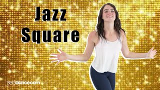 How to do a Jazz Square  Beginning Jazz Steps  YouDancecom [upl. by Zwick]