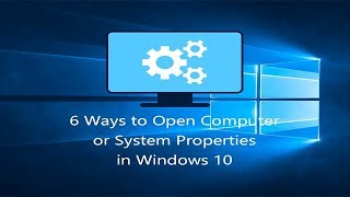 How to Open System Properties in Windows 10 [upl. by Enyaj]