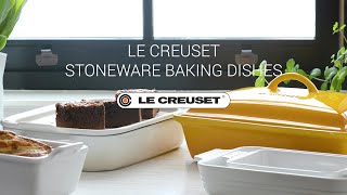 Intro to Le Creuset Stoneware Baking Dishes [upl. by Etteuqaj829]