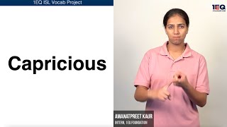 Capricious  1EQ ISL Vocab [upl. by Valleau]