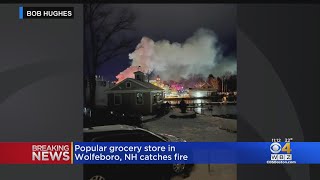 Popular grocery store in Wolfeboro NH catches fire [upl. by Villada]