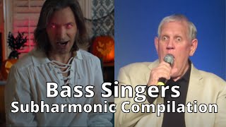 Bass singers subharmonic compilation Bb1B0 [upl. by Selestina]