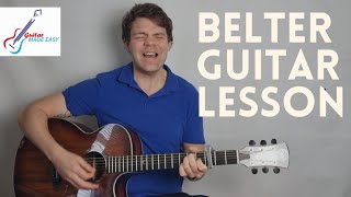 Belter Gerry Cinnamon Guitar Lesson  With Correct Intro [upl. by Navinod769]