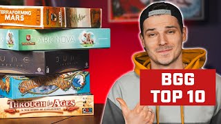 Rearranging the BGG Top 10 Best Board Games of All Time List [upl. by Attenrev]