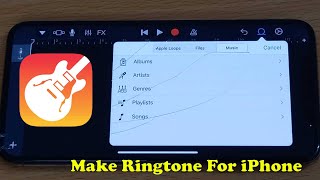 Make Ringtone For iPhone Using GarageBand  2022 Easy Method [upl. by Aynat]