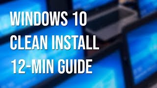 12minute guide Windows 10 fresh install from USB download to new SSDPC [upl. by Ahseiat]