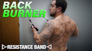 Resistance Band Back Workout At Home to Get Ripped [upl. by Kcirederf684]