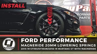 Mustang GT350 Install Ford Performance 20mm Lowering Springs [upl. by Haley280]