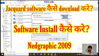 How to install Jacquard Software in laptop and computer  Nedgraphic Texcelle 2009  Jacquard Design [upl. by Maris]