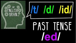 Past Tense ed Pronunciation My English Brain [upl. by Imoyik198]