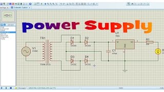 How to Make Power Supply Circuit in Proteus [upl. by Jamieson]