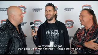 Michael Kiske amp Andi Deris  Interview Masters of Rock 2018 DVD [upl. by Neillij]