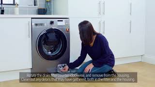 How To Clean Your Washing Machine Filter  Samsung UK [upl. by Everrs]