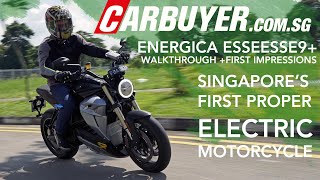 Singapores first proper electric motorcycle  2021 Energica EsseEsse9  CarBuyer Singapore [upl. by Alehs]