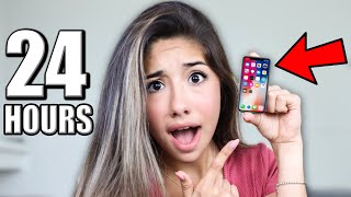 Using The Worlds SMALLEST iPhone 11 For 24 Hours [upl. by Ellegna]