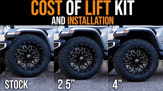 Lift Kit Installation Cost for Both JL and JK Wranglers [upl. by Ogirdor]