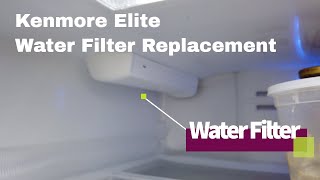 How to Change Filters on Kenmore Elite  and some LG  Refrigerator [upl. by Ploss471]