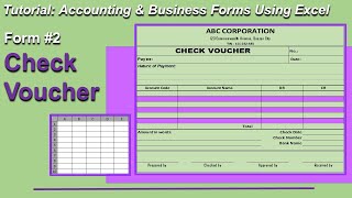 CHECK VOUCHER  ACCOUNTING FORM 2  TUTORIAL [upl. by Ennaillek]