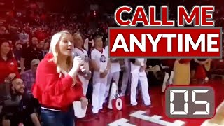 HALF COURT SHOT Ohio State legend drops Pick up line then MAKES THE SHOT [upl. by Oicanata]