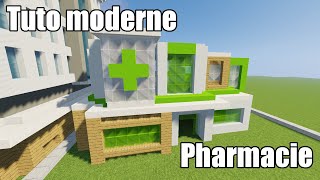 Minecraft  Tuto ville moderne 21  Pharmacie [upl. by Wilow234]