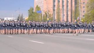 Video Russian army women during a military parade [upl. by Rosetta]