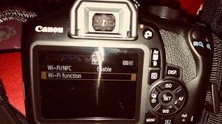 How to connect canon EOS 1300D to smart phone using WiFiNFC to backup and Capture Photos [upl. by Iror690]