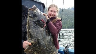 Harpooning Big Butts Halibut Fishing [upl. by Ky35]