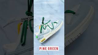 NIKE Off White Dunk Lows laceswap over laces [upl. by Nort]