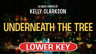 Underneath The Tree Karaoke Lower Key  Kelly Clarkson [upl. by Eelsnia]