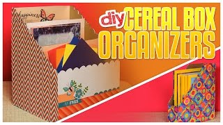 3 DIY Cereal Box Organizers  Do It Gurl [upl. by Marcela]