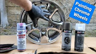 ✔ Everything you need to know PAINTING CHROME WHEELS 👀 [upl. by Vannie]