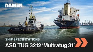 ASD Tug 3212  Ship Specifications  Damen Shipyards [upl. by Alicea503]