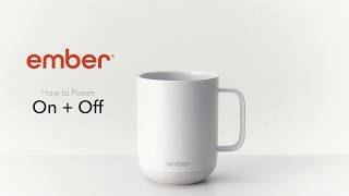 Ember Support How to turn your Ember Ceramic Mug On and Off [upl. by Alle995]