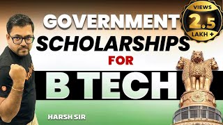 Government Scholarships BTech Students Must Apply In 2023  Harsh Sir VedantuMath [upl. by Noir]