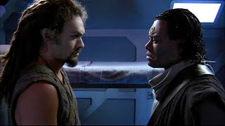 Stargate Atlantis Tealc VS ronon scene HD [upl. by Drarig]