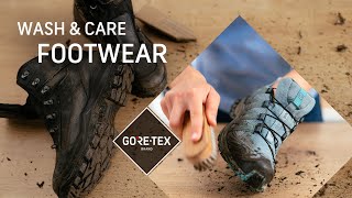 How to clean your GORETEX footwear shoes amp boots  Wash amp Care [upl. by Acinomaj113]