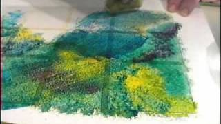 Glass Painting Sponging and Stippling [upl. by Aneer]