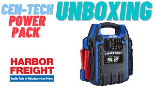 CenTech 4in1 Power Pack Jump Start w Air Compressor UNBOXING  Harbor Freight [upl. by Delos]