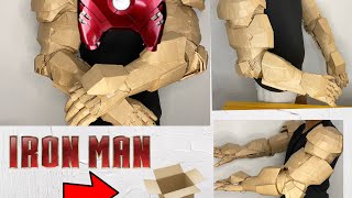 HOW TO MAKE DIY IRON MAN ARM SUIT FROM CARDBOARD [upl. by Rothwell]