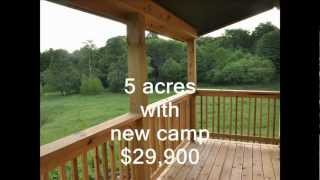 New York Camps and Land for sale 5 acres NY camp 29900 [upl. by Stucker]