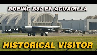 Historic Moment B52 Visits Aguadilla Puerto Rico Air Base [upl. by Barbe]