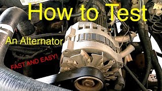 How to Test an Alternator fast and simple [upl. by Fernandina475]