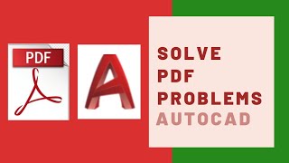 How to Fix PDF Problems in Autocad  Pdf Underlay Issues Autocad [upl. by Naid]